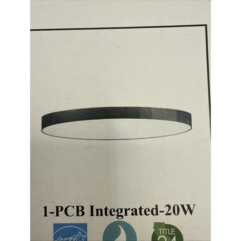 Maxim Lighting 11" LED Flush Mount Ceiling Light 3000K 20W Dimmable‎ Black